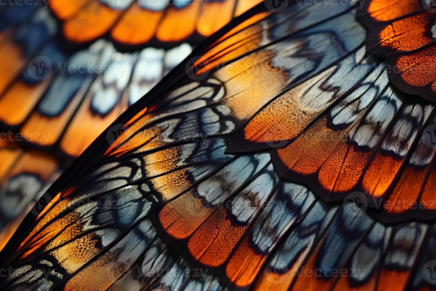 AI generated The intricate patterns of a butterfly's wing. Generative AI photo
