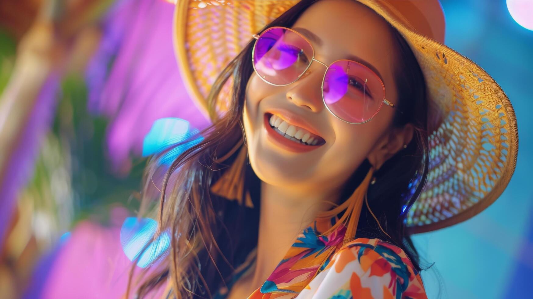 AI generated Smiling Woman Portrait photo