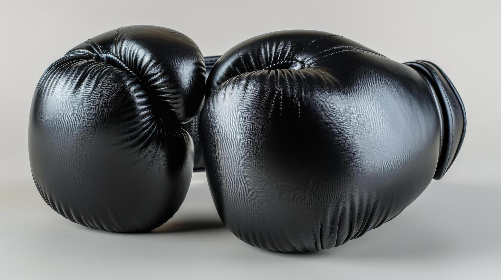 AI generated Black and Red Boxing Gloves photo