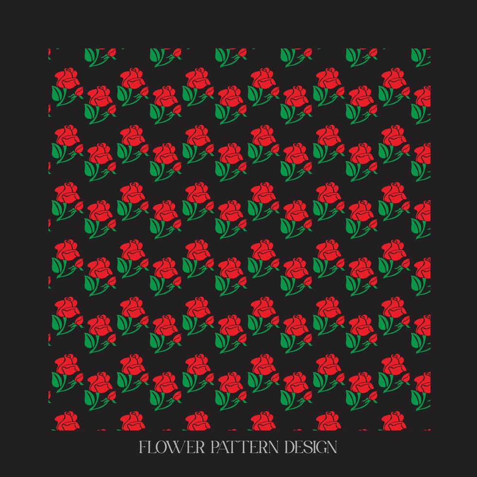 pattern with flowers vector