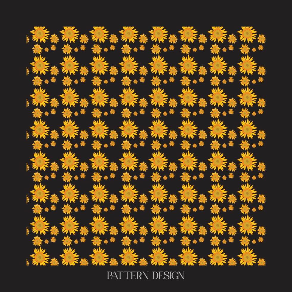 pattern with flowers vector