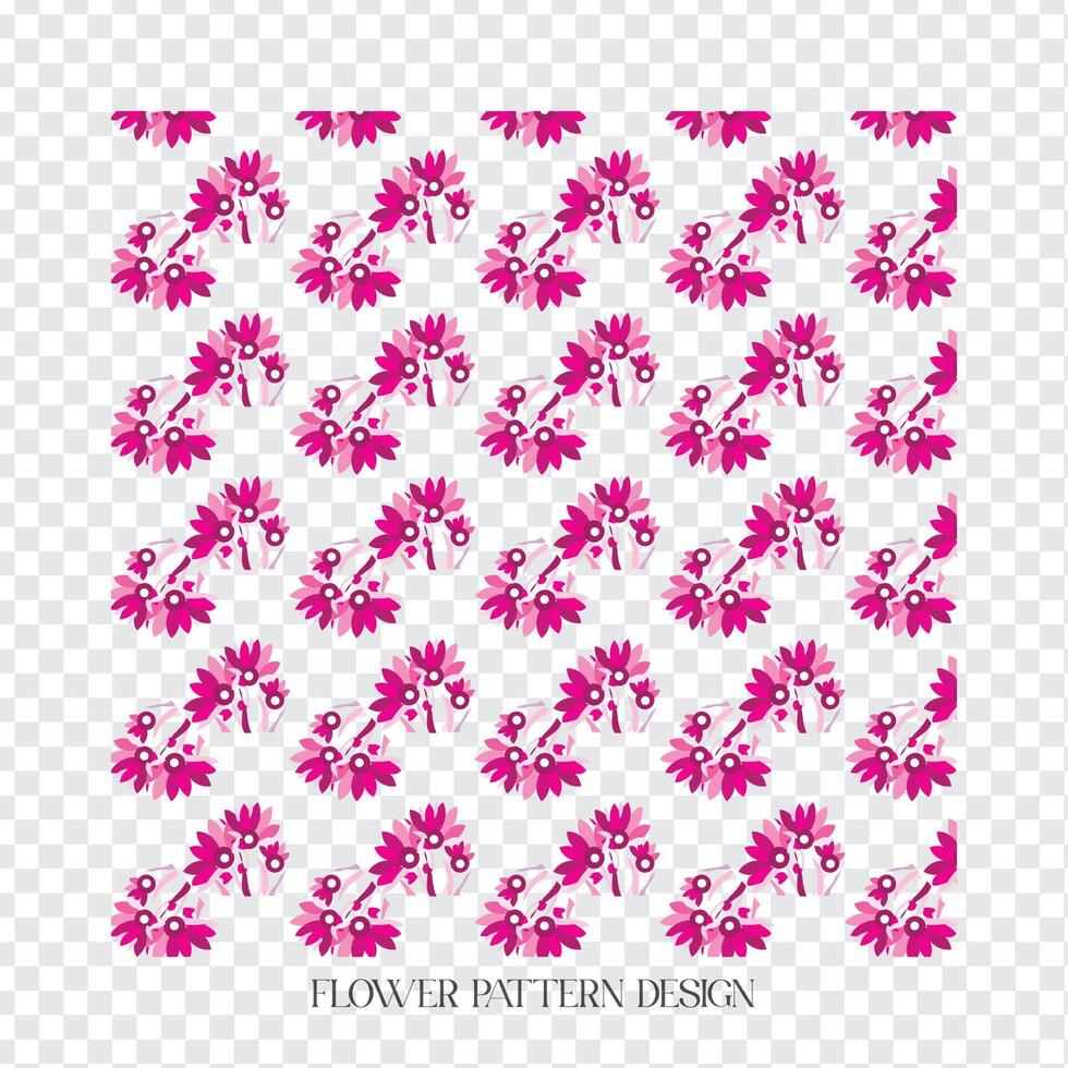 pattern with flowers vector