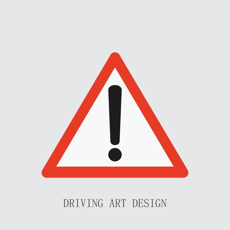 warning triangle sign vector