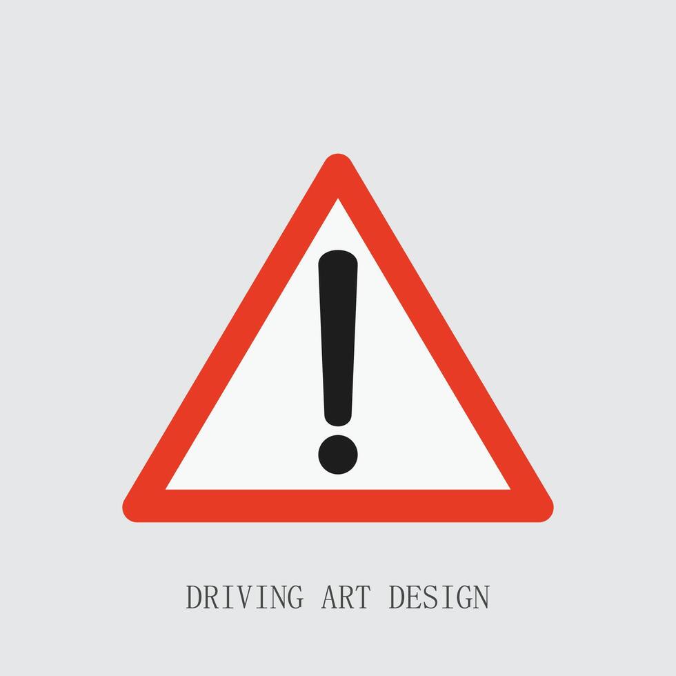 warning triangle sign vector