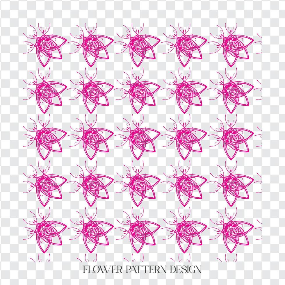 pattern with flowers vector