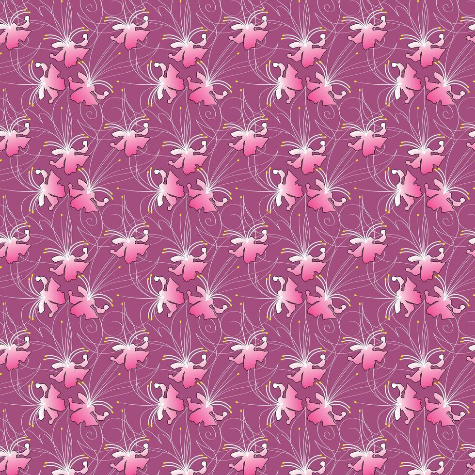 Vector flower seamless pattern background. Elegant texture for backgrounds. Classical luxury floral ornament, seamless texture for wallpapers, textile, wrapping.