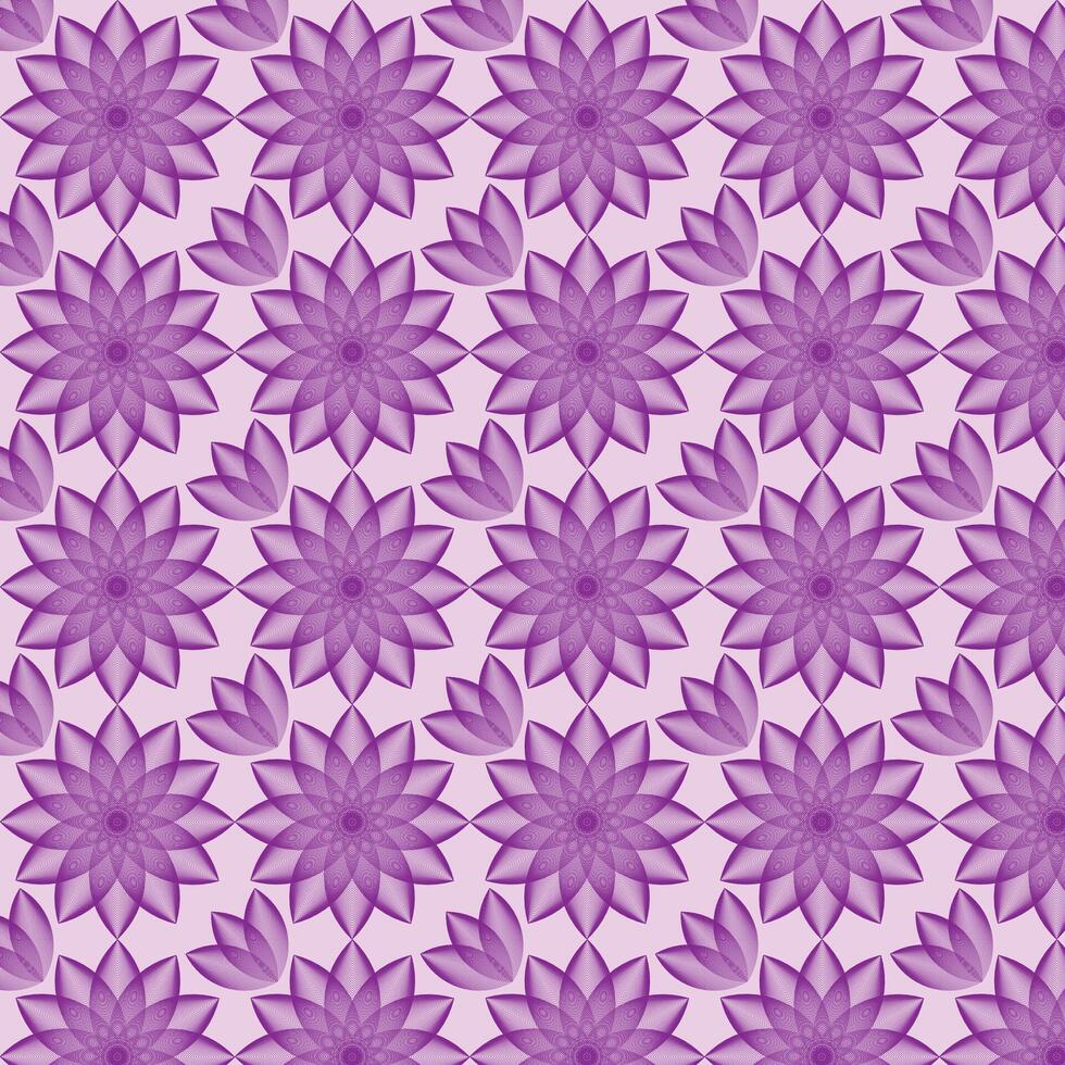 Elegant seamless geomatric floral pattern vector design. Colorful floral pattern suitable for background, texture, fabric, wrapping, textile, clothing, print or others.