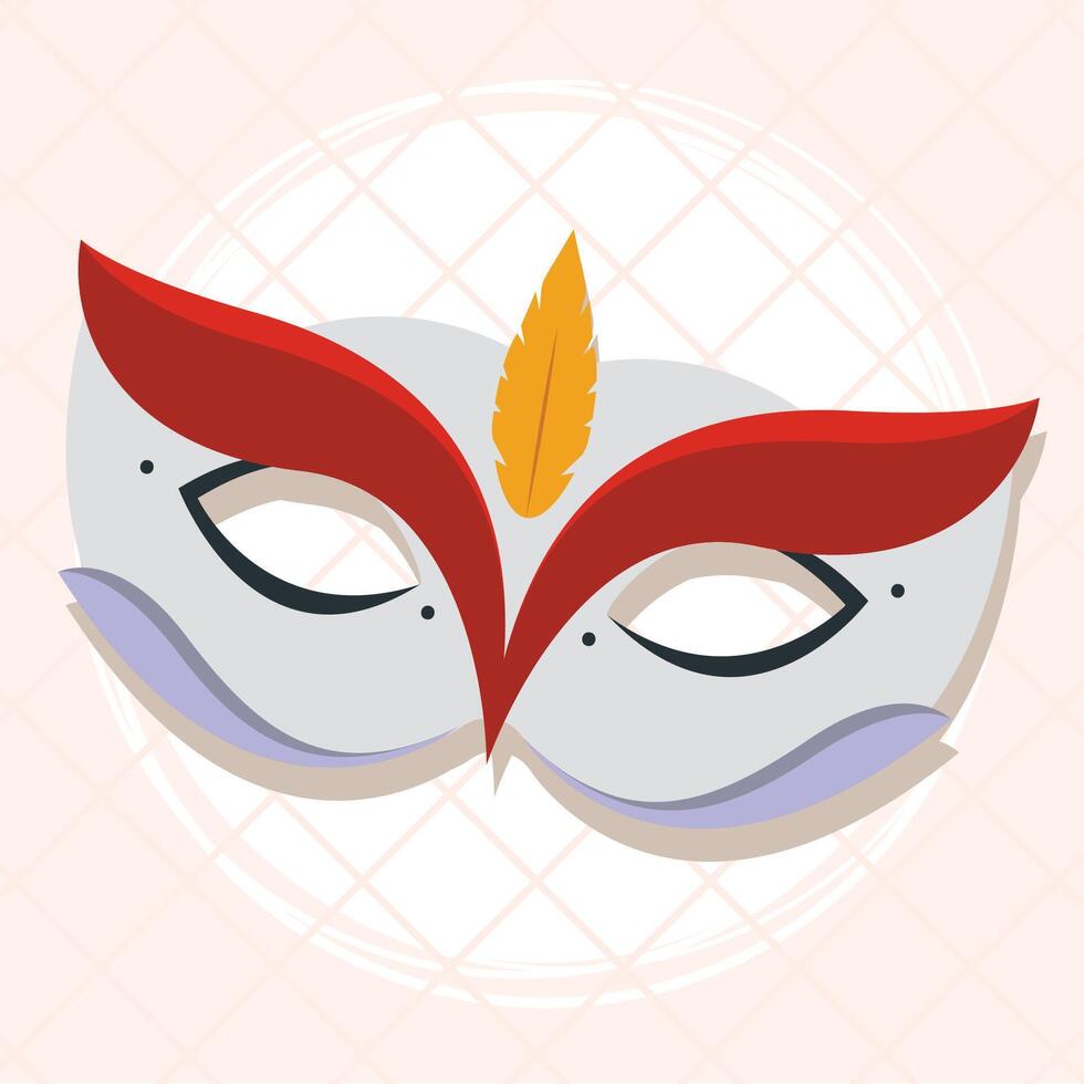 Colored carnival mask Festival Vector illustration
