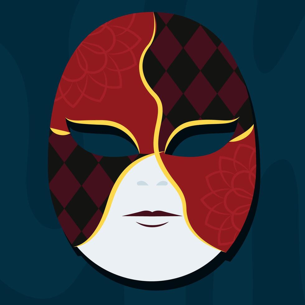 Colored carnival mask Festival Vector illustration