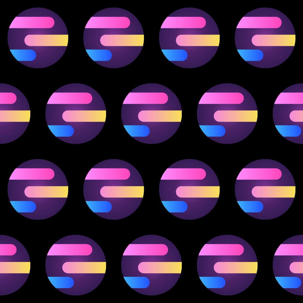 Gradient Shape Bright Abstract Seamless Textile Fabric Wallpaper Wrapping Paper Swatch Print Background vector