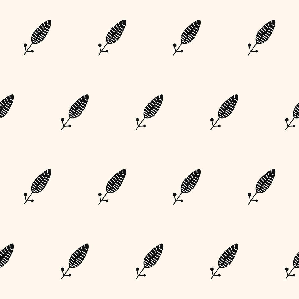 Graphic Seamless Pattern Background. Monochrome Textile Fabric Swatch Template. Wrapping Paper Seamless Graphic Print. Wallpaper Minimalist Black Symbol and Beige Cover Monochrom Decor Layer. vector