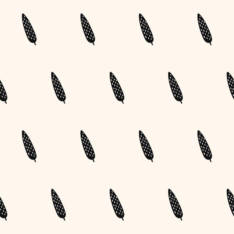 Graphic Seamless Pattern Background. Monochrome Textile Fabric Swatch Template. Wrapping Paper Seamless Graphic Print. Wallpaper Minimalist Black Symbol and Beige Cover Monochrom Decor Layer. vector