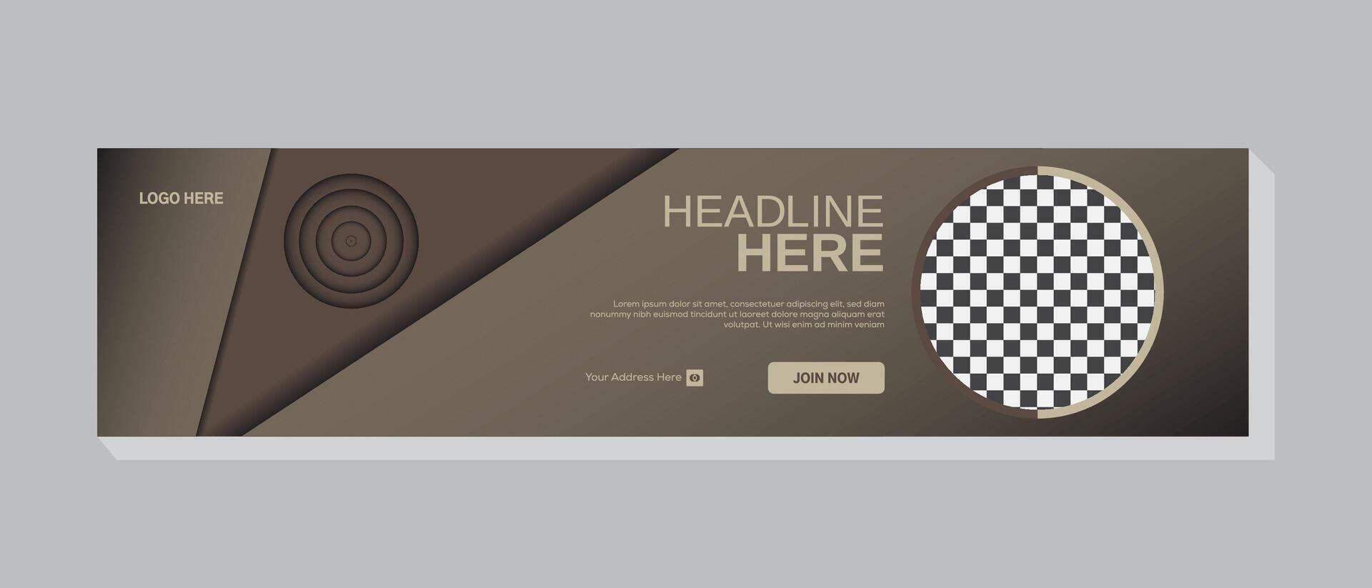 Creative and clean social media banner  For use personal or business vector