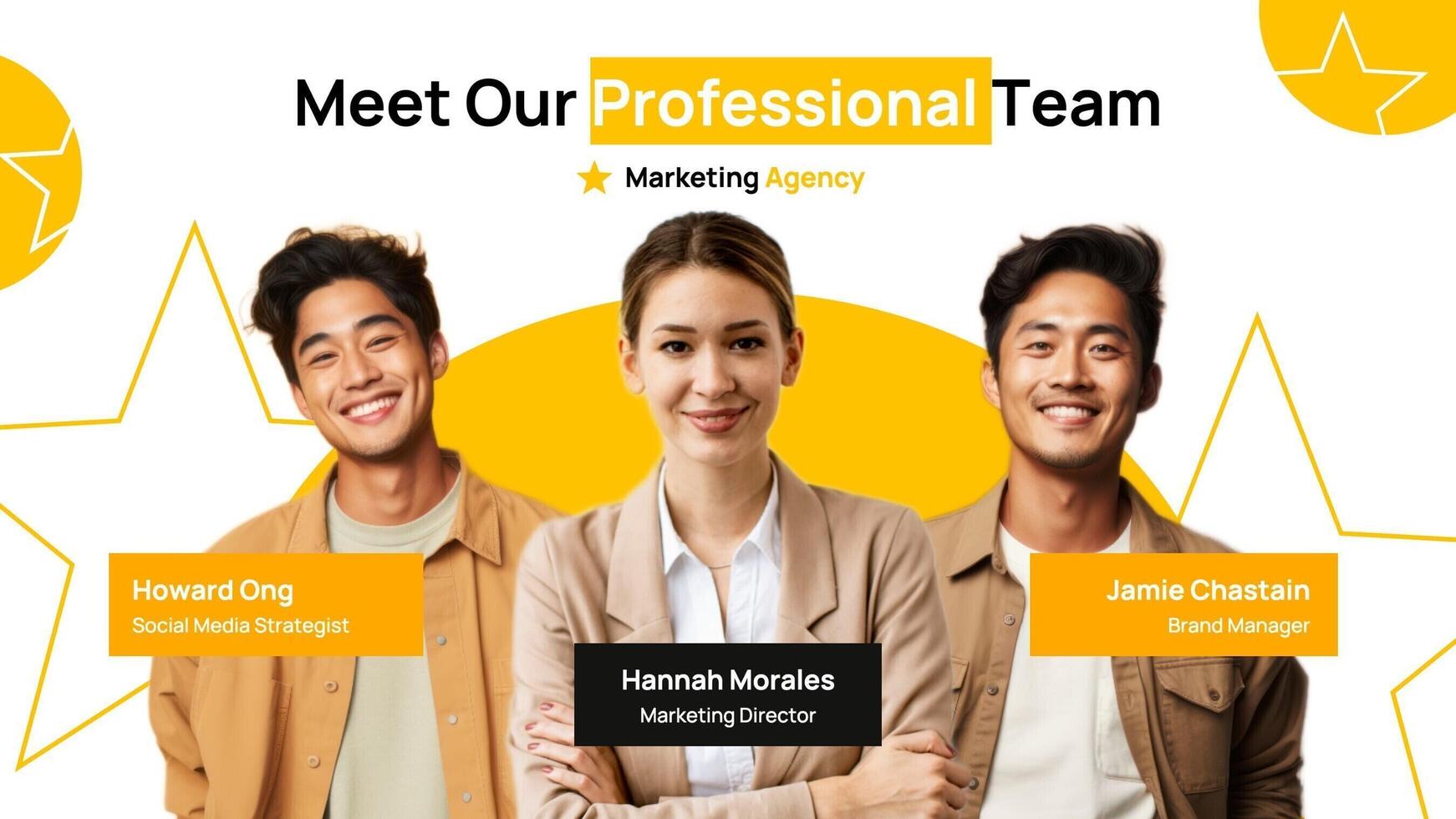 Meet Our Team Marketing Agency Twitter Post template