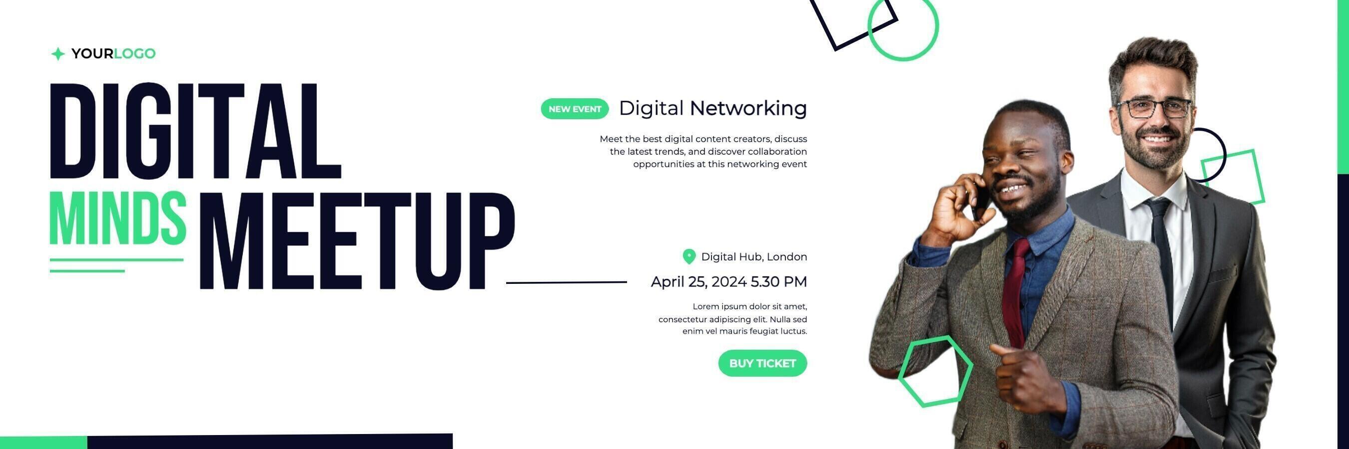 Creative Agency Networking Twitter Banner 41915705 Template