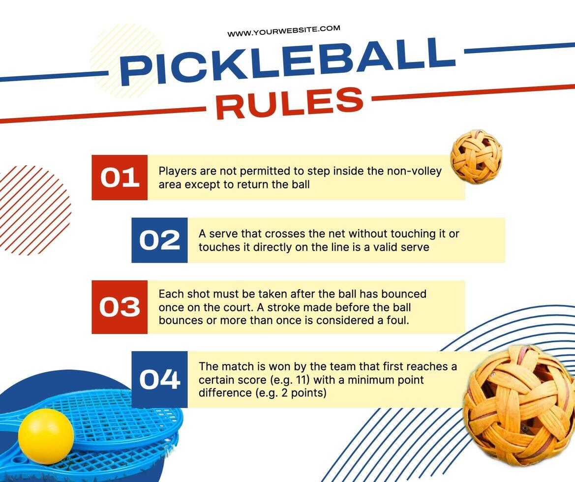 Pickleball Rules Facebook Post template