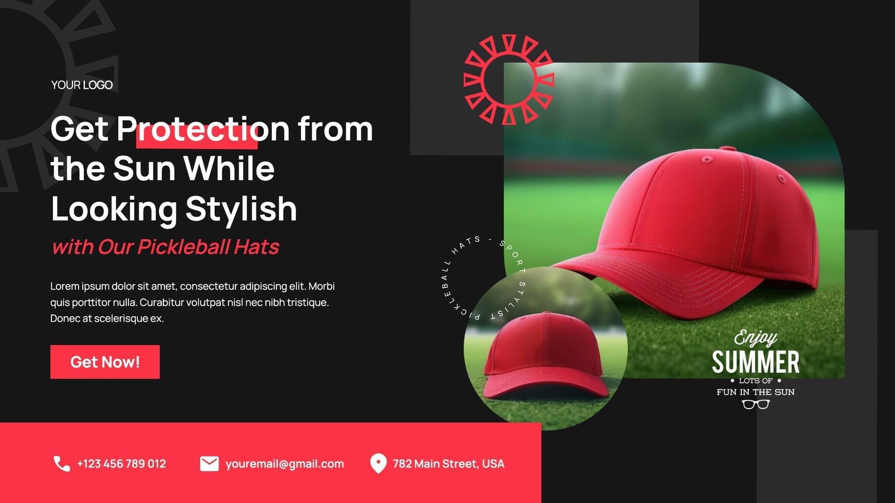 Pickleball Hats Sale Twitter Post template