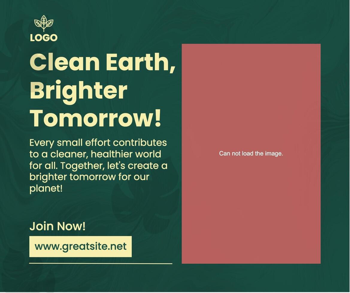 Clean Earthe Volunteer Facebook Post template