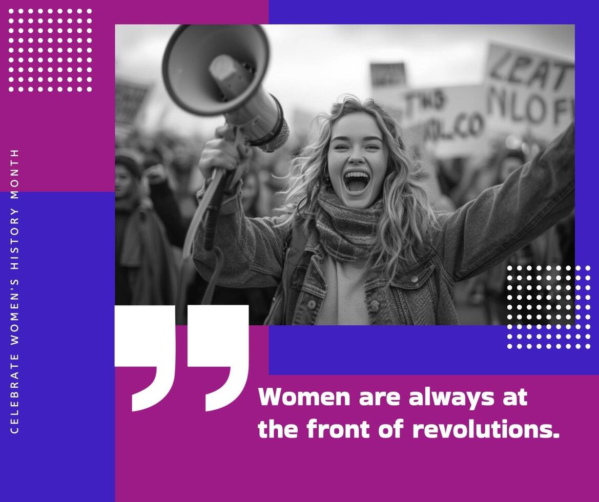 Campaign Of Women's History Month Facebook Post template