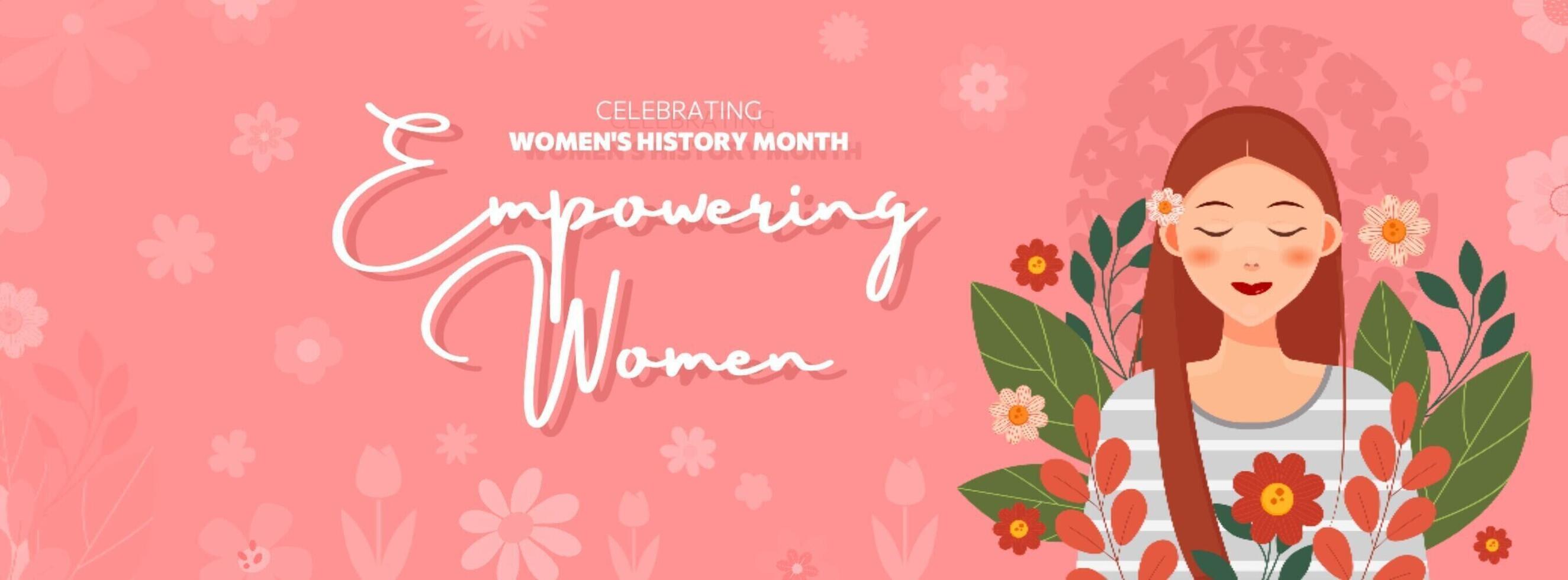 Women's History Month Campaign Facebook Cover template