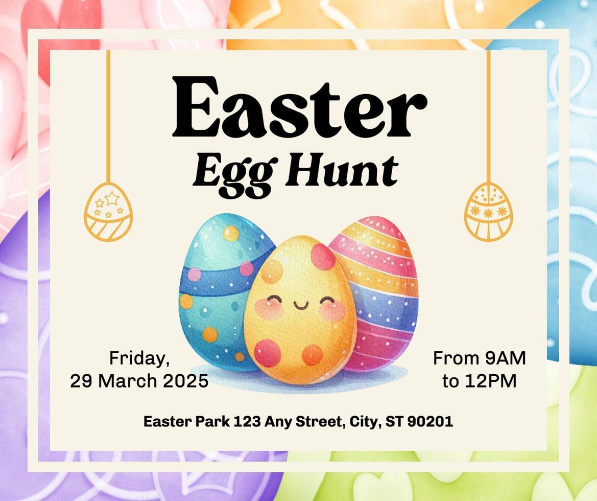 Easter Egg Hunt Event template