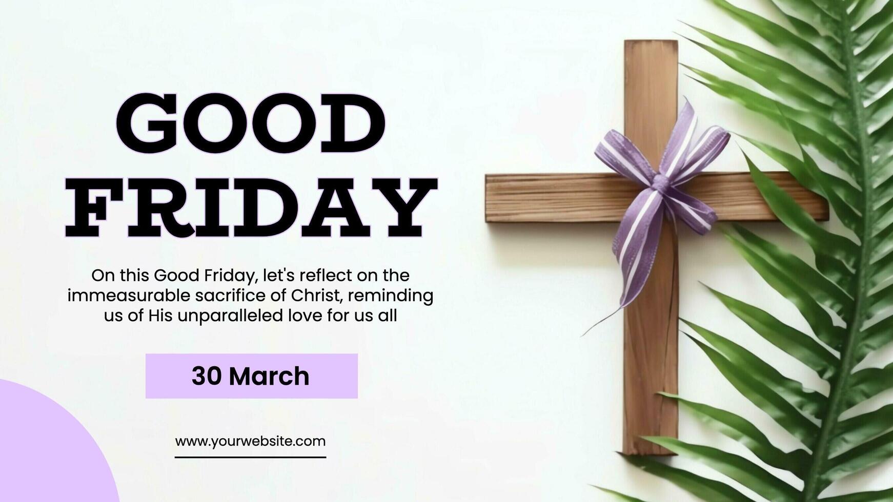Good Friday Twitter Post template