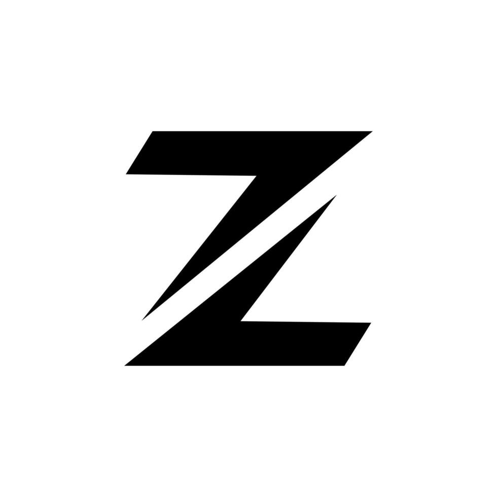 Letter Z with arrow shape creative monogram logo design concept vector