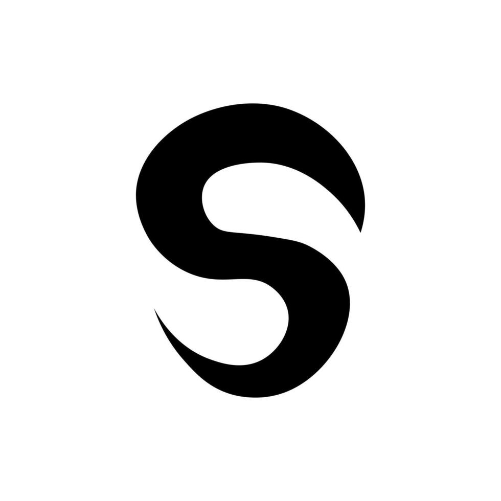 Letter S creative unique shape monogram logo vector