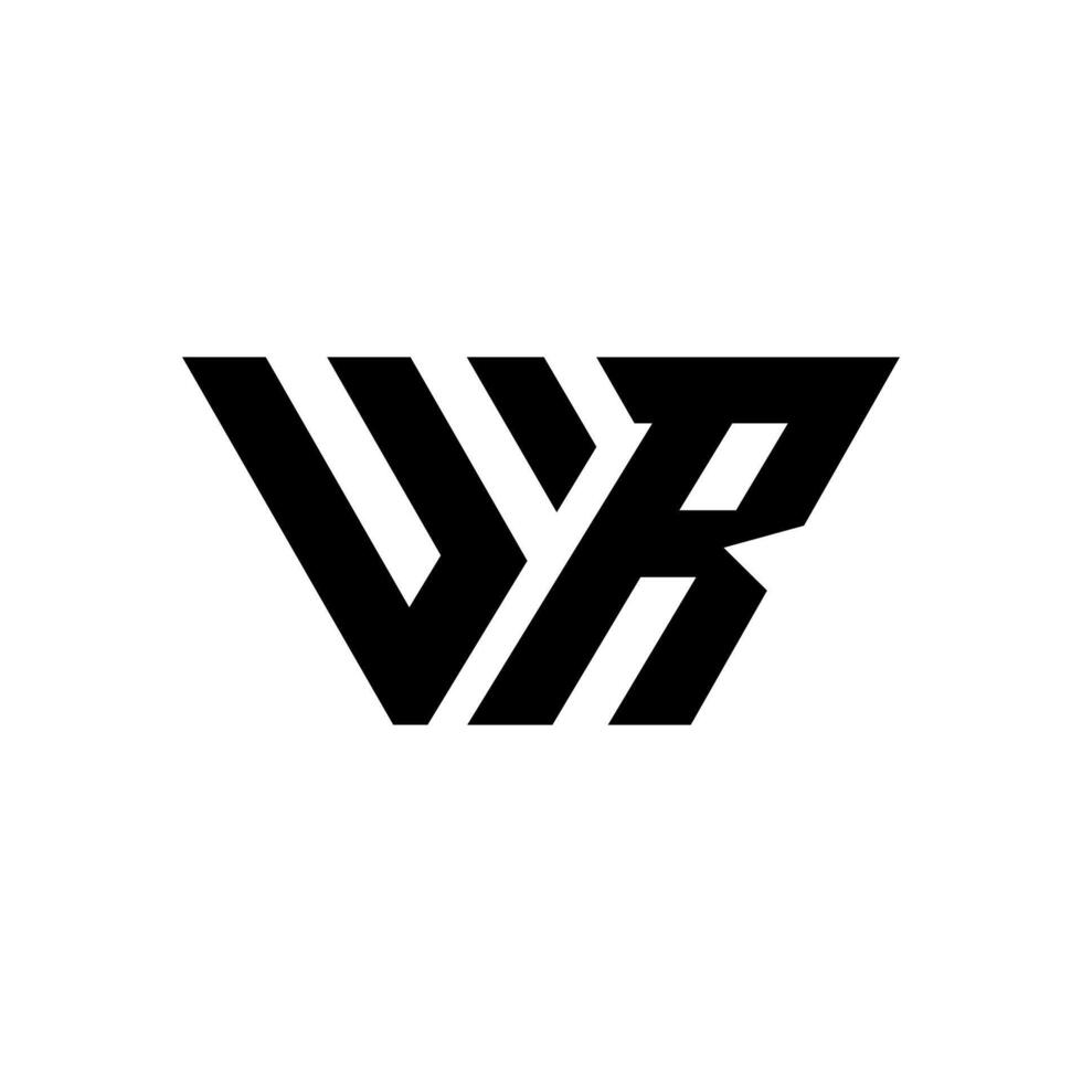 letra wr moderno nuevo único formas alfabeto creativo tipografía monograma resumen logo vector