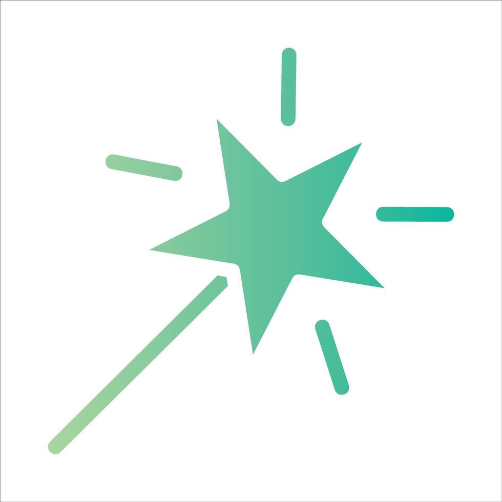 magic wand in flat design style vector