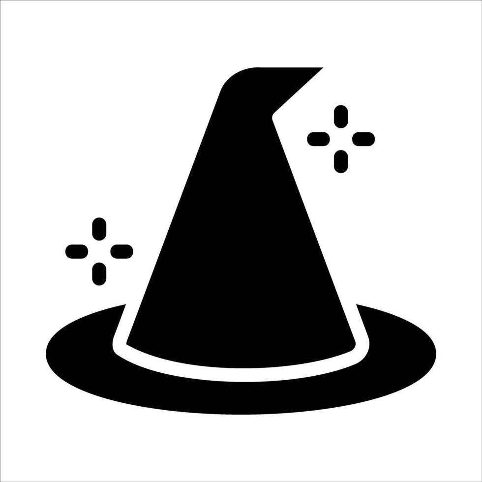 witch hat in flat design style vector