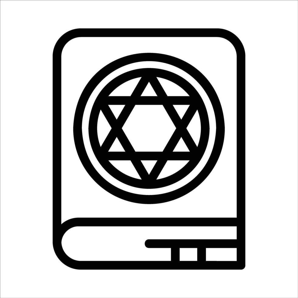 magic book in flat design style vector