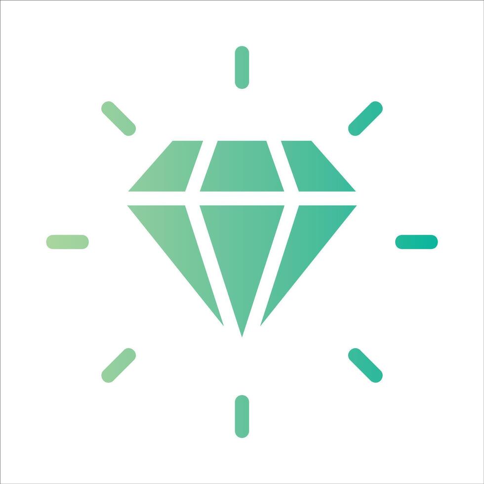 diamond in flat design style vector