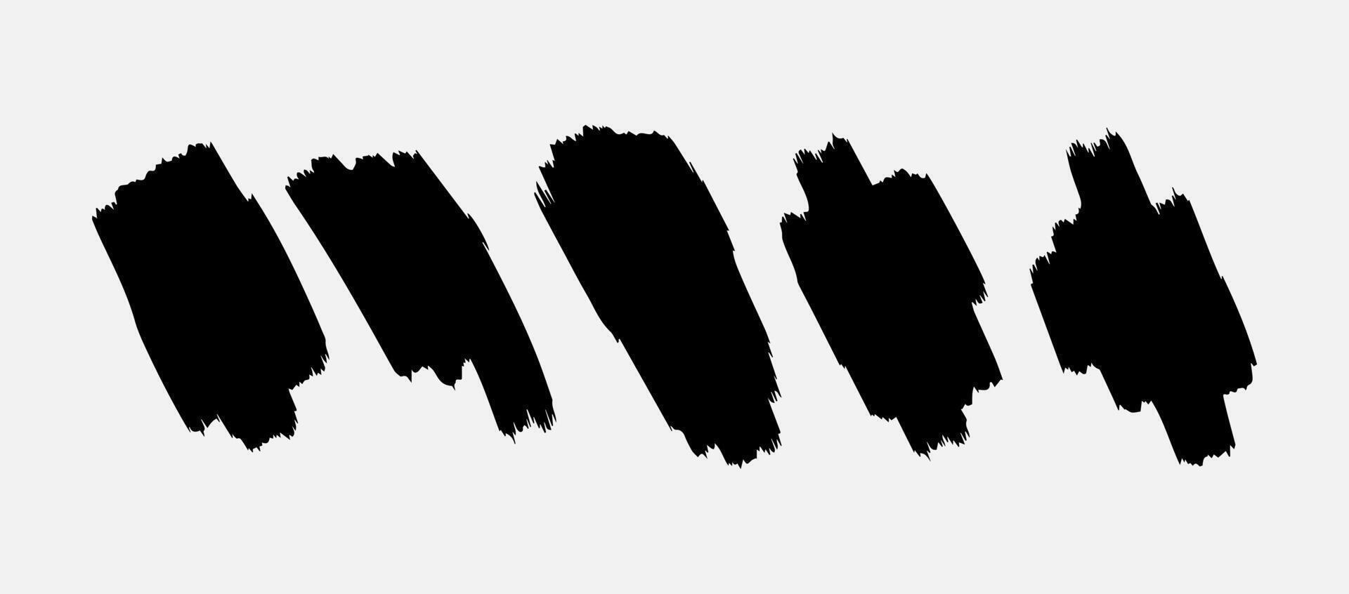 a black brush stroke on a white background vector