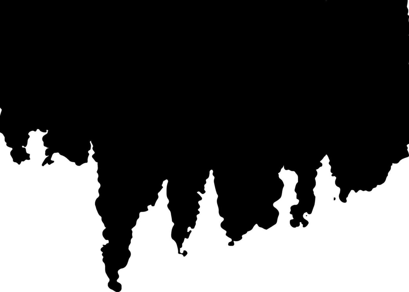 black ink dripping on white background vector