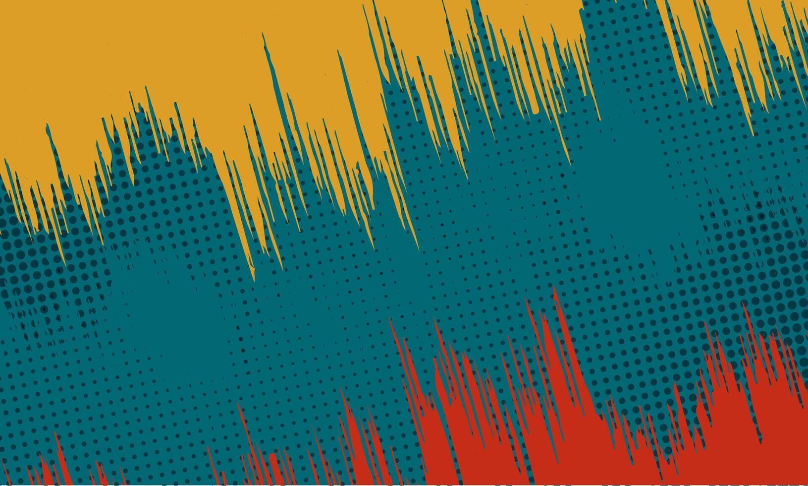 a poster with a red and blue background vector