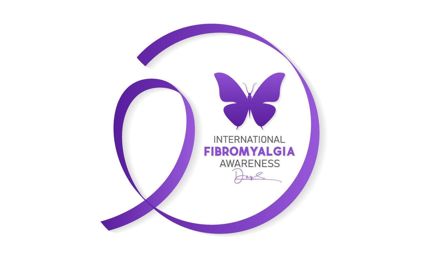 International Fibromyalgia Awareness Day, May 12. Vector illustration on the theme of World Fibromyalgia and Chronic Fatigue Syndrome Awareness Day banner design.
