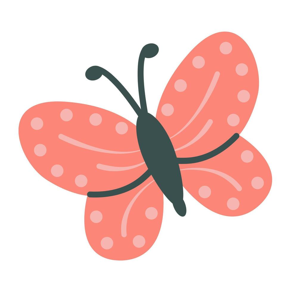Butterfly. Design element. Vector illustration.