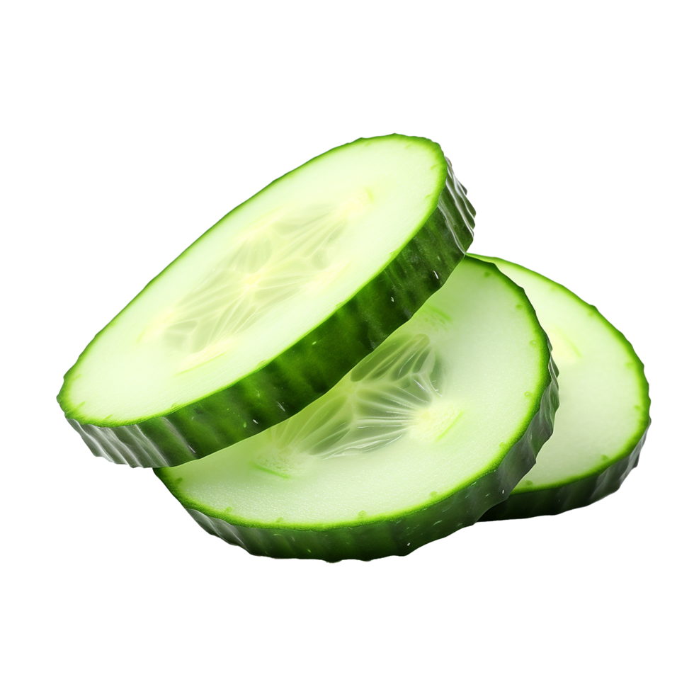 AI generated Cucumber png isolated on transparent background
