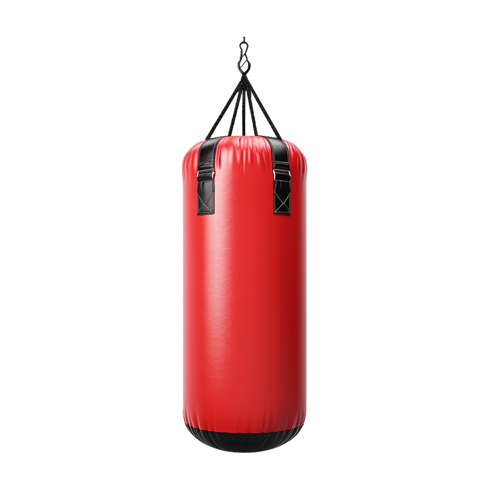 AI generated Punching bag isolated on transparent background png