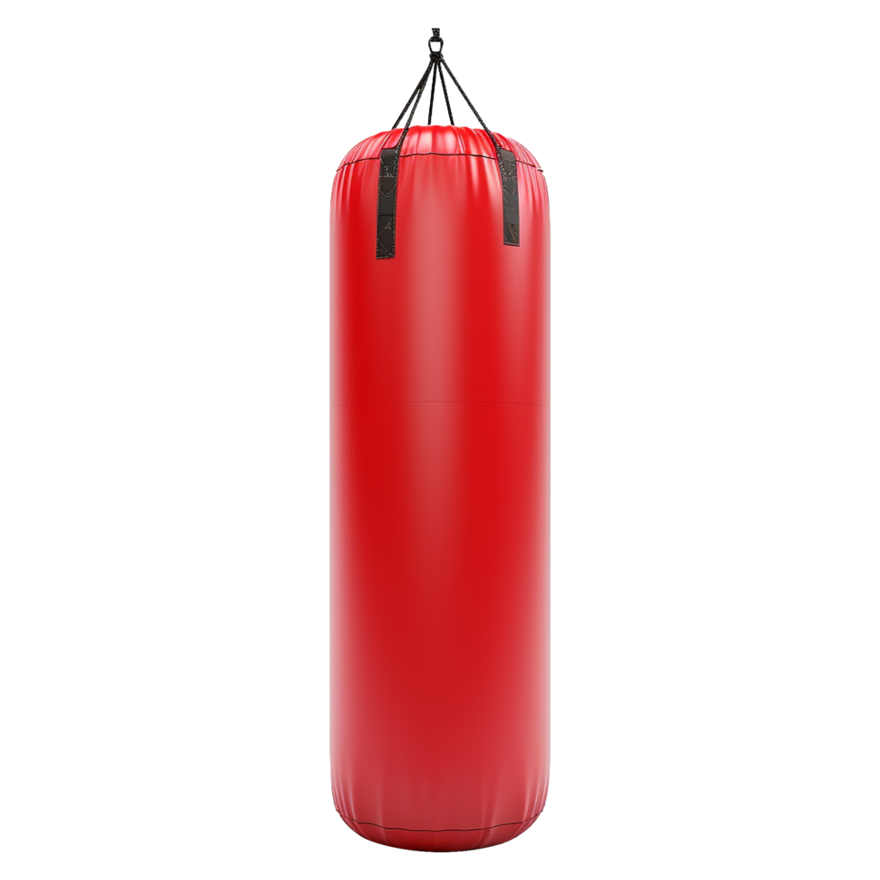 AI generated Punching bag isolated on transparent background png
