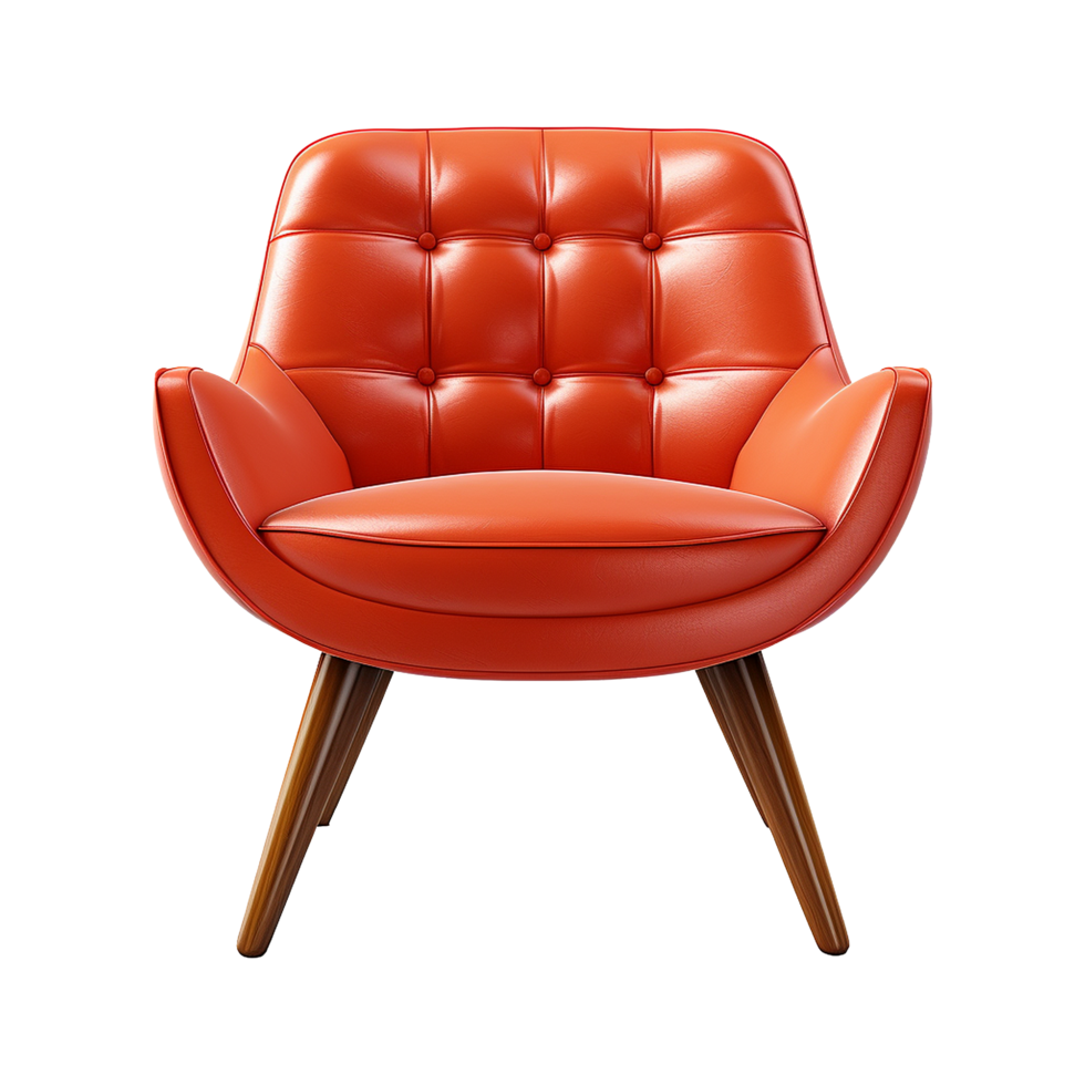 AI generated Modern chair isolated on transparent background png