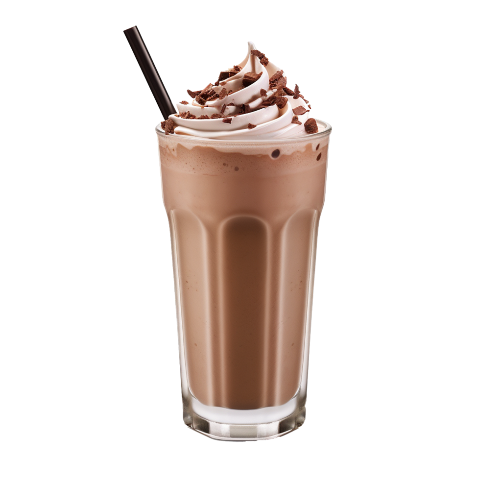 ai generado chocolate Leche sacudir png aislado en transparente antecedentes