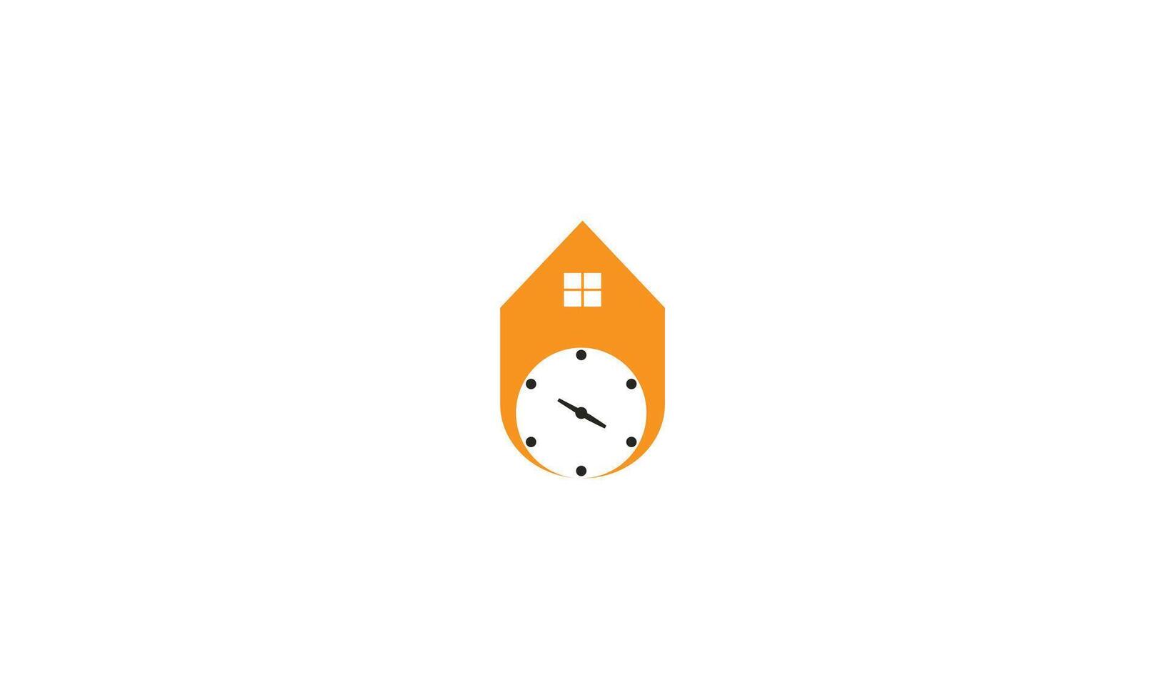 Clock icon in trendy flat style isolated on background. vector