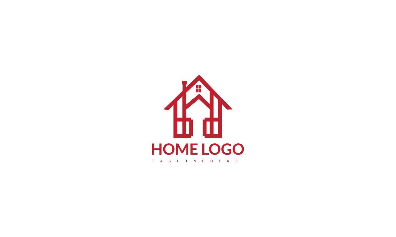 creative home smart logo detailing with clean background vector