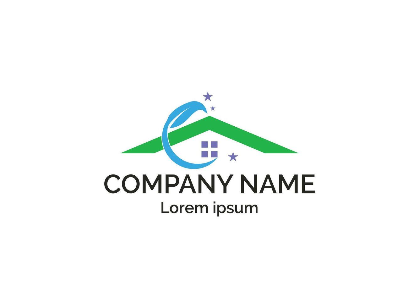 cleaning service logo stylized creative design template vector