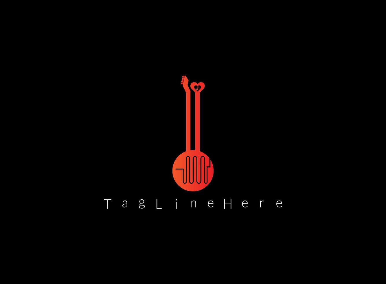 Inspired by the rhythm of life, our logo captures the pulse and heartbeat of the musical experience. vector
