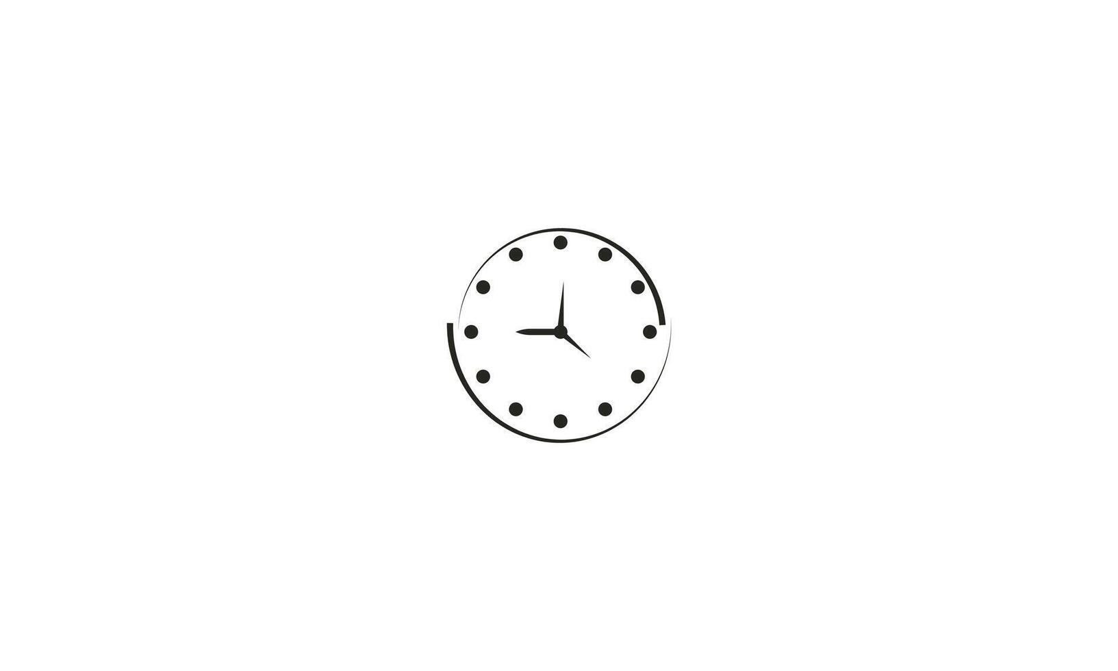 Time management logo template. vector