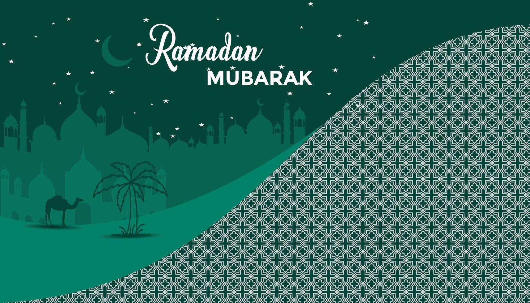 Beautiful holy month Eid Mubarak background design vector