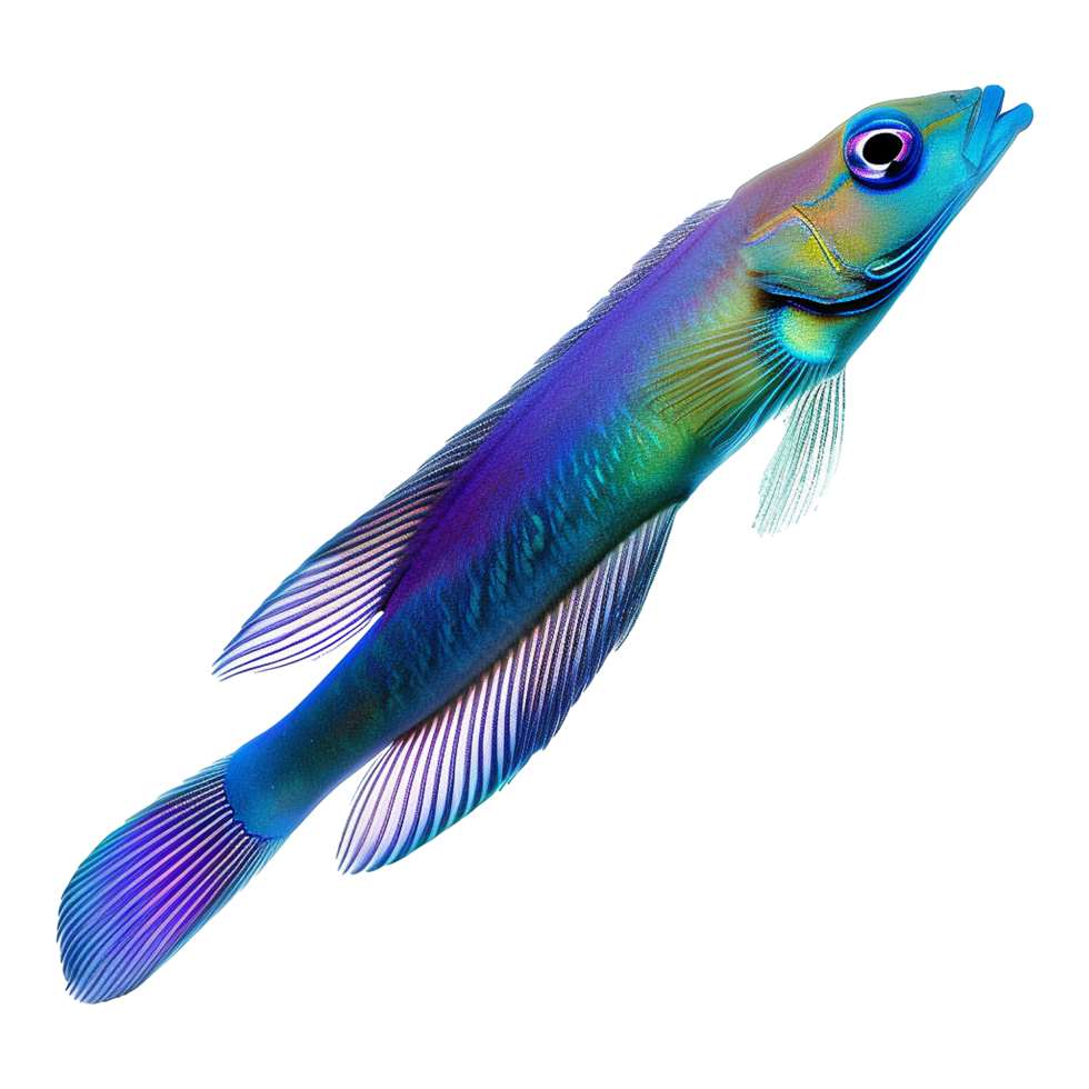 AI generated Cleaner wrasse isolated on transparent background png